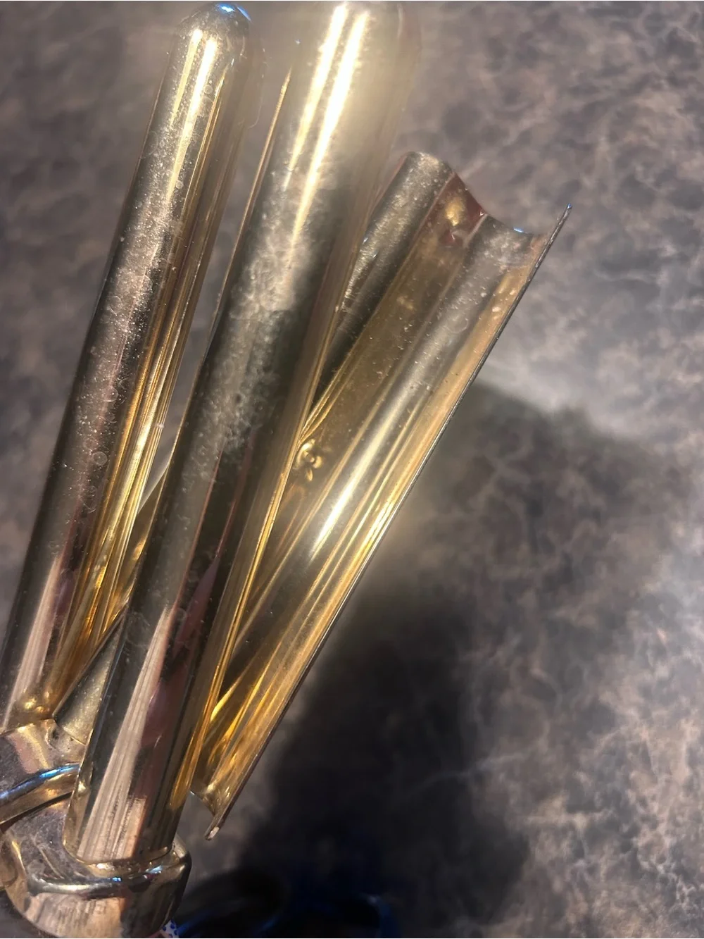 Triple-Barrel Hair Waver Iron in Black and Gold